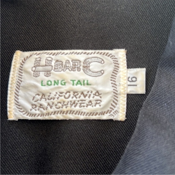 Vintage H Bar C California Ranchwear Long Tail Embroidered Eagle Bib Front
Shirt - Picture 6 of 10